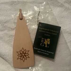 Richard Glässer Wooden Ornament with Floral Design